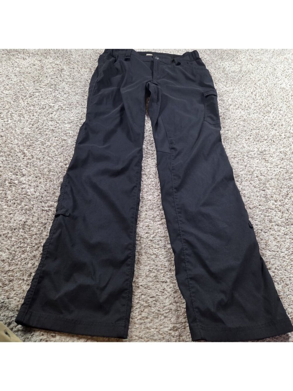Duluth Trading Pants Womens 10x35 Black Dry On The Fly Bootcut Convertible